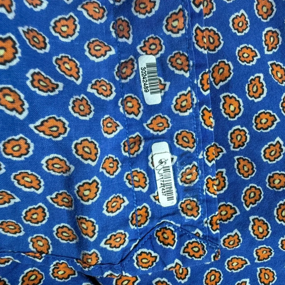 Ralph Lauren Shirt Mens Large‎ Blue Floral AOP Button Up Long Sleeve *READ*